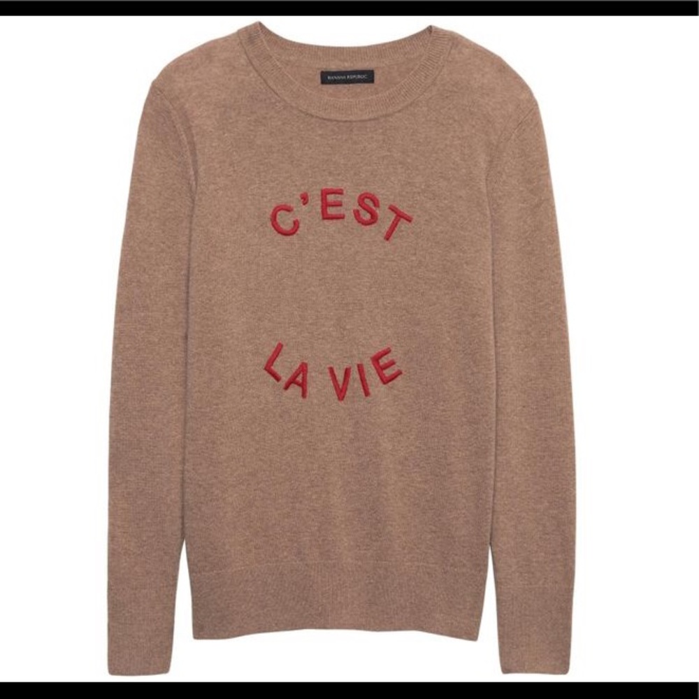 Banana Republic Brown C'est La Vie Sweater